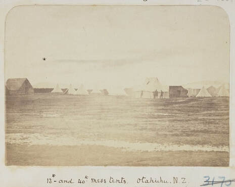 Image of Otahuhu Military Camp c.1860s.